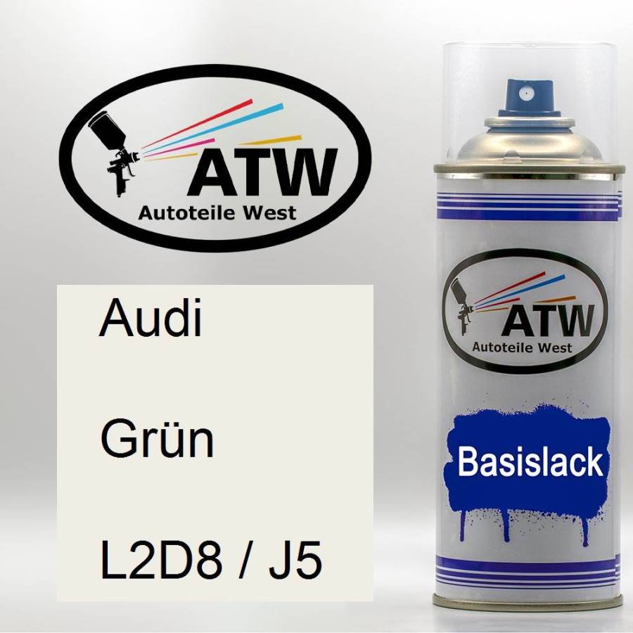 Audi, Grün, L2D8 / J5: 400ml Sprühdose, von ATW Autoteile West.